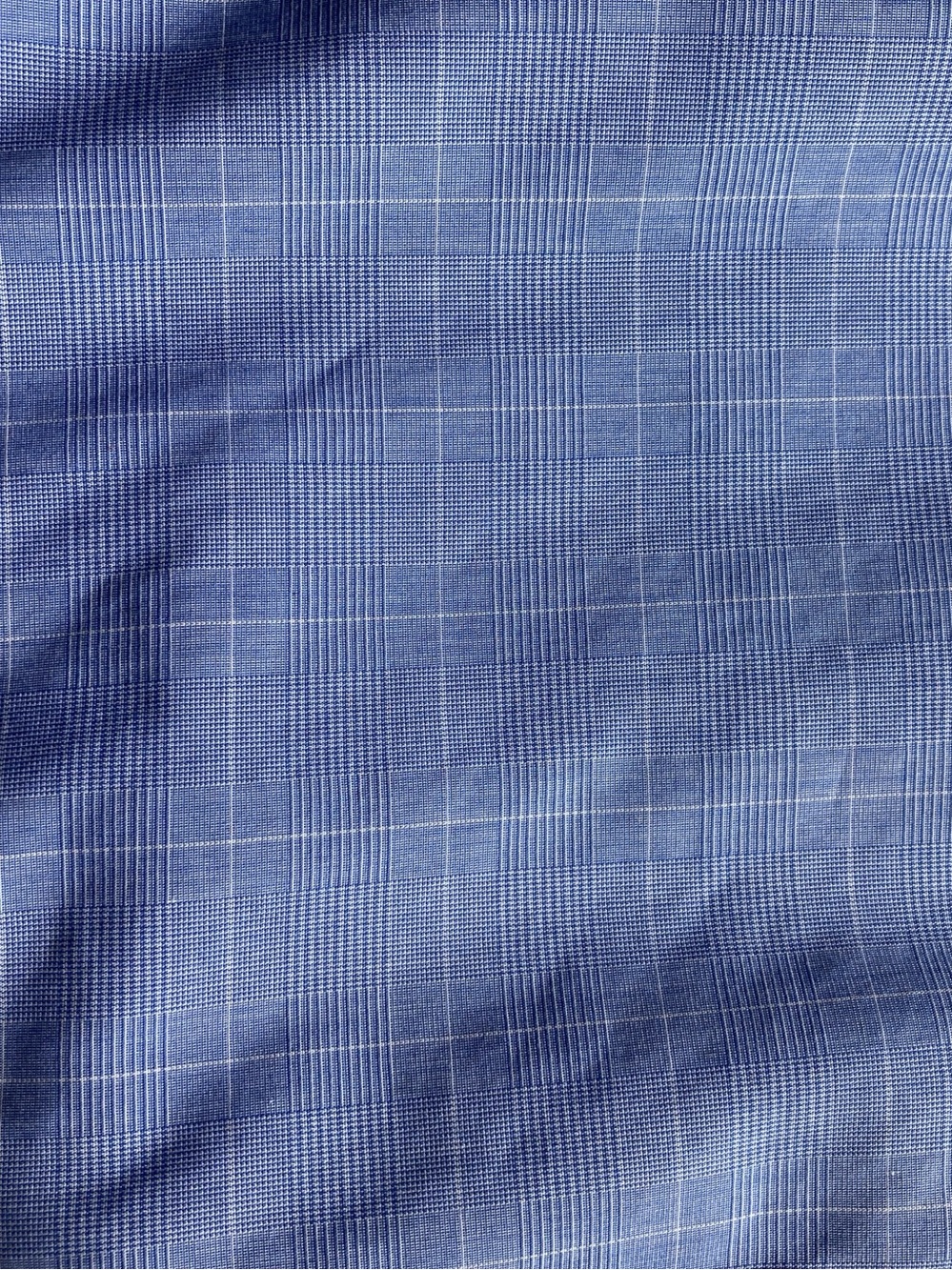Brooks Brothers 100% Cotton Light Blue Windowpane Long Sleeve Dress Shirt - Picture 9 of 11